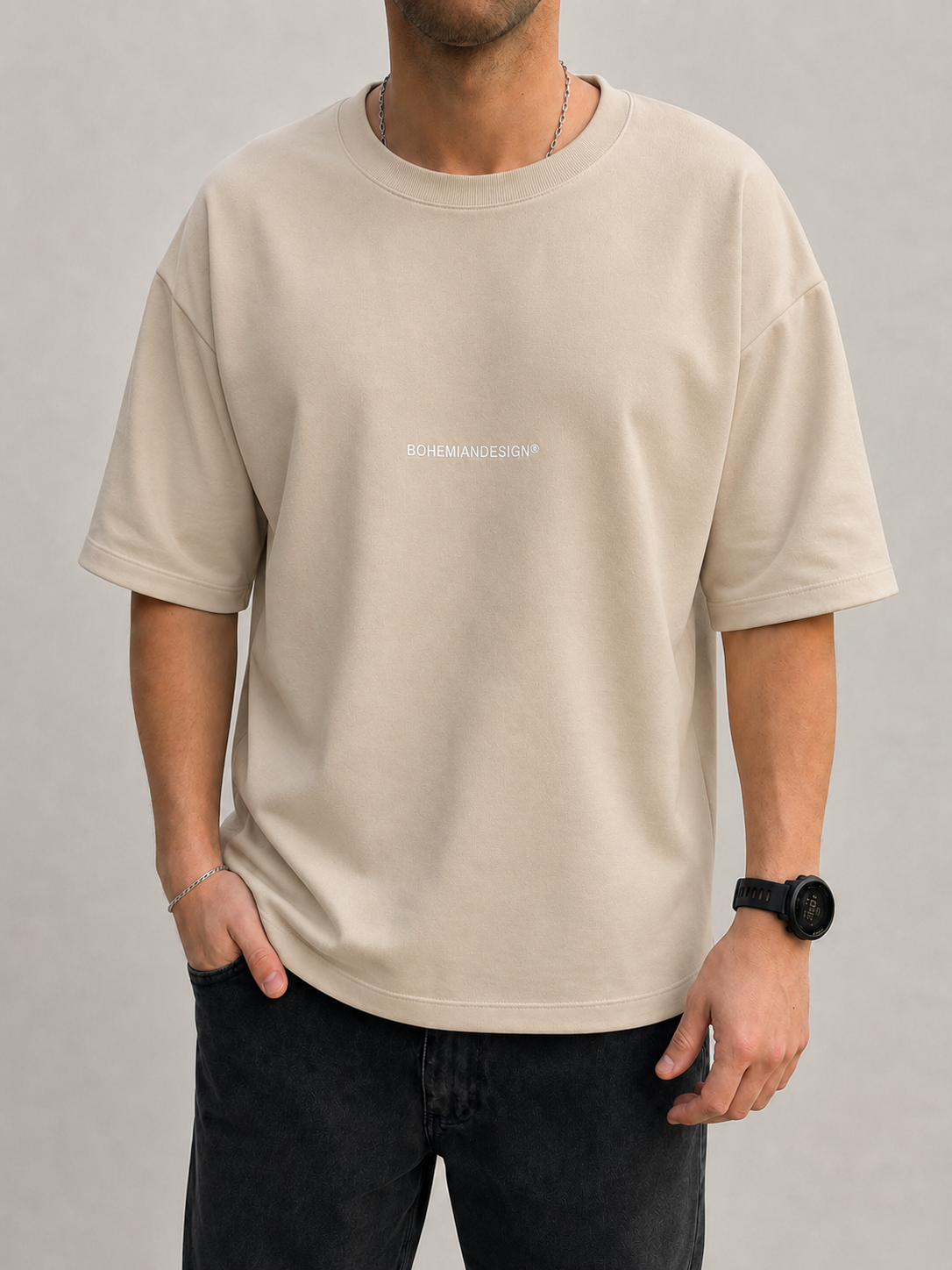 Remera Algodón Pesado Beige