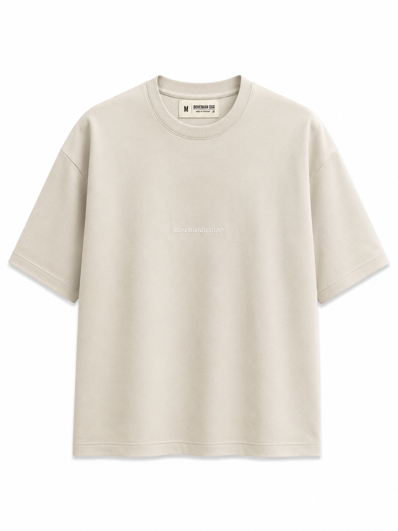 Remera Algodón Pesado Beige