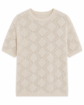 Buzo Tejido Calada Beige