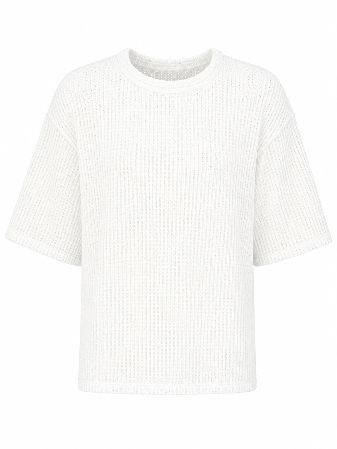 Remera Súper Over Tejida Blanca