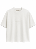 Remera Boxy Off White Algodón Pesado