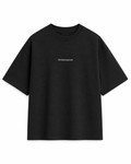 Remera Boxy Black Algodón Pesado