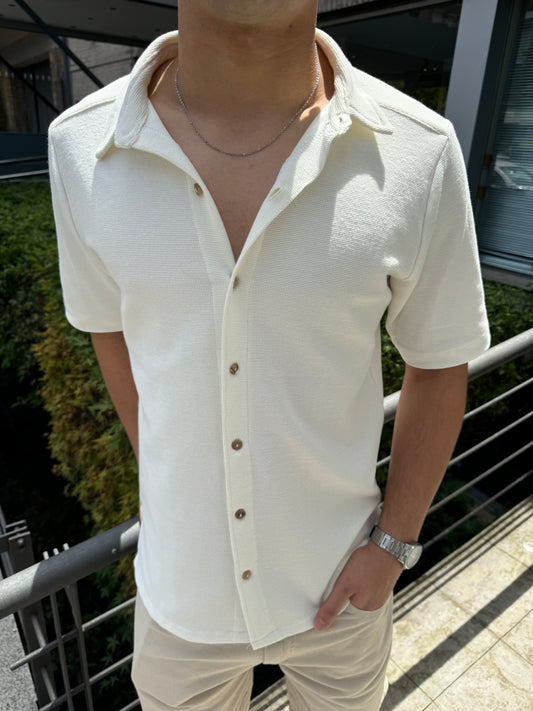 Camisa White Waffle