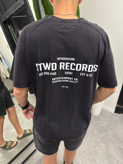 Remera Over Stwd Black Lavado