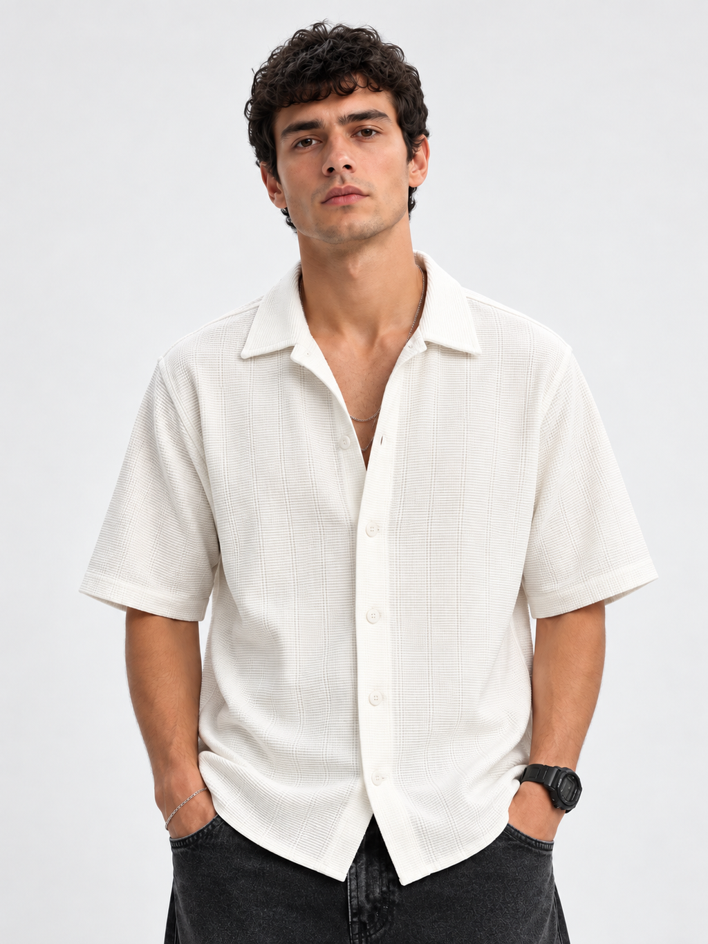 Camisa Tropicana White