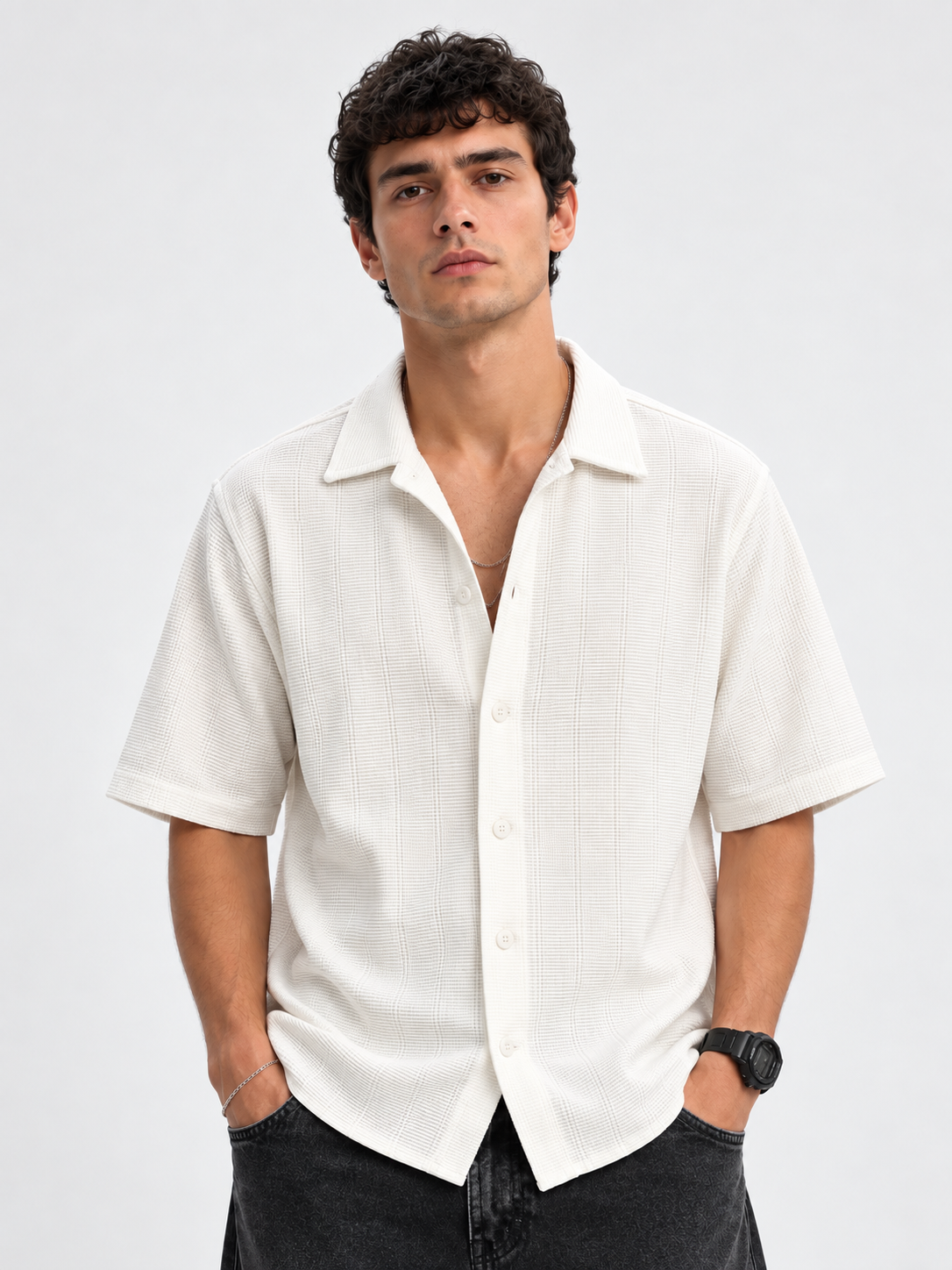 Camisa Tropicana White