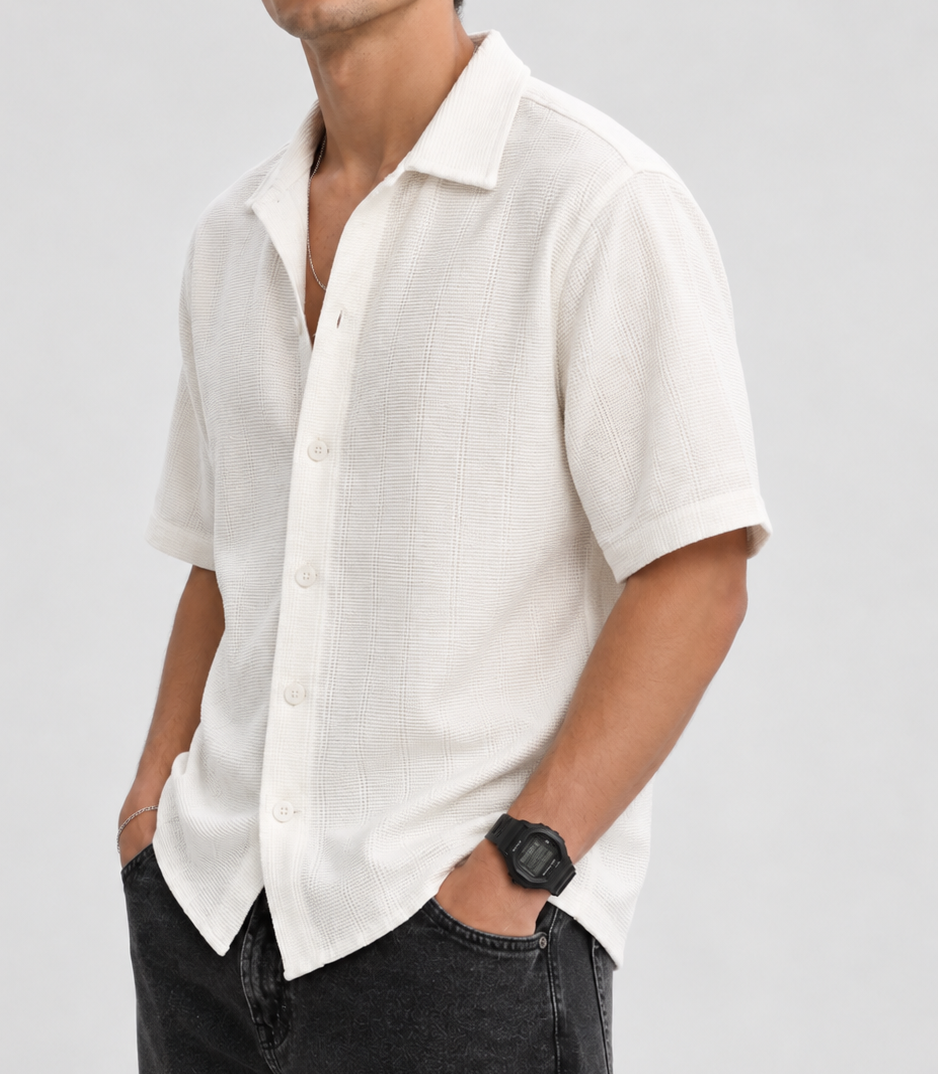 Camisa Tropicana White