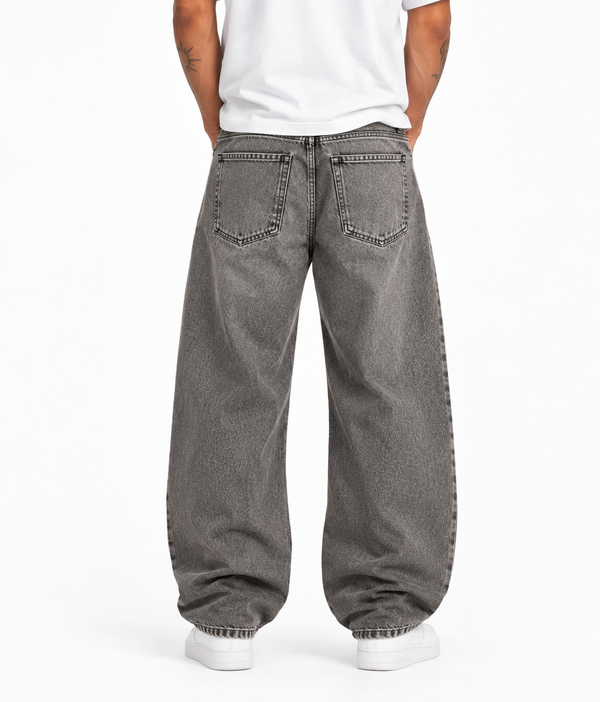 Jean Barrel Grey