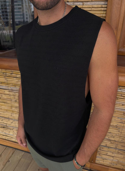 Musculosa Santorini Black