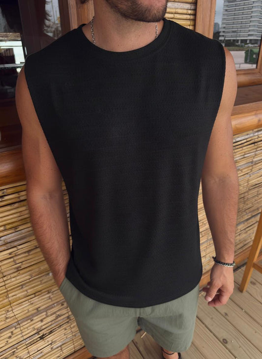 Musculosa Santorini Black