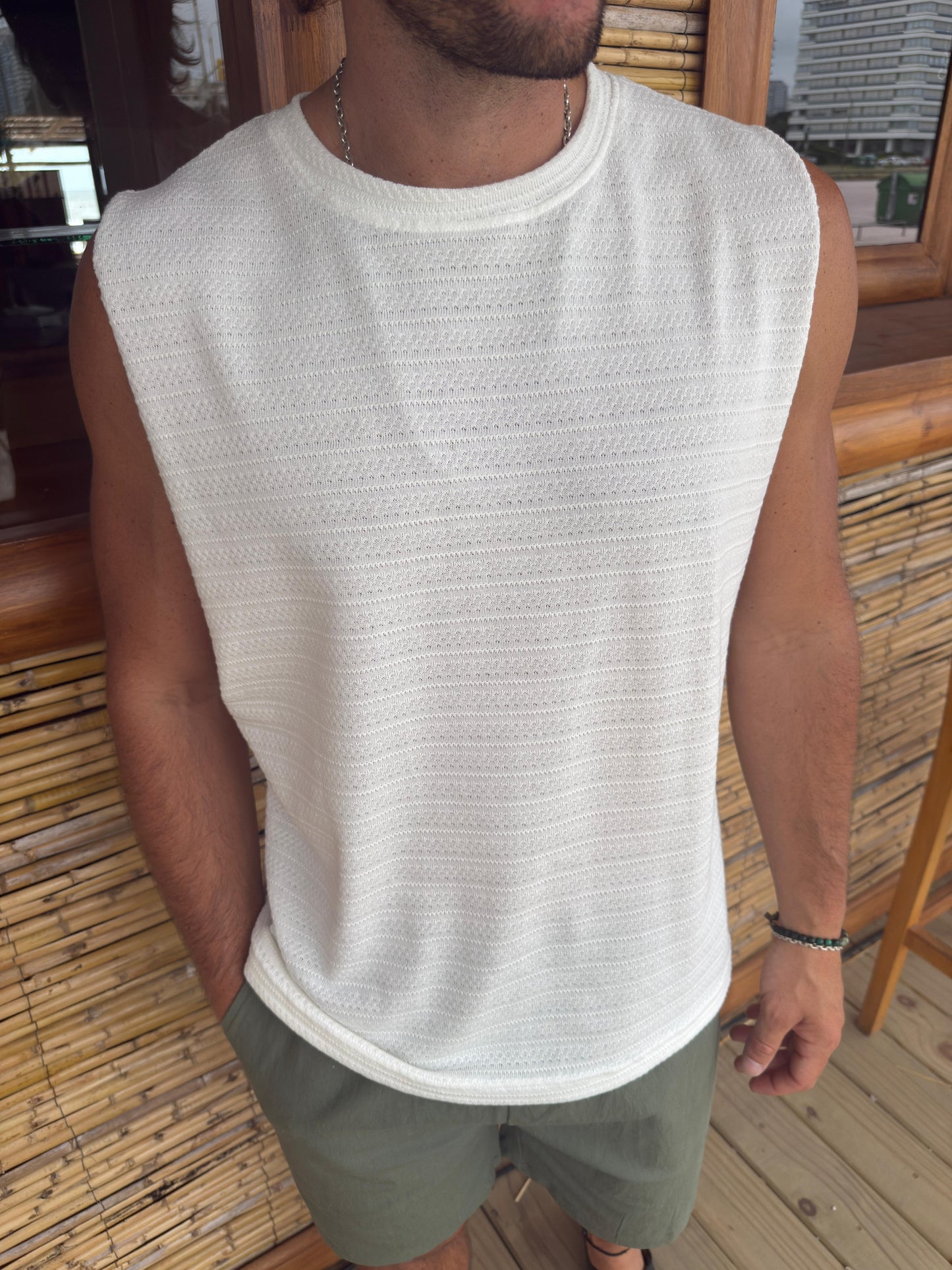 Musculosa Santorini White