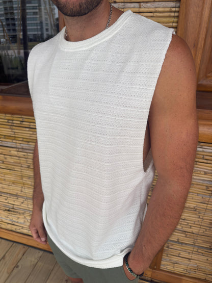 Musculosa Santorini White
