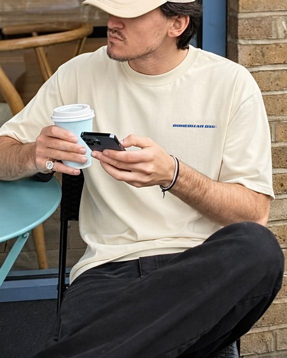 Remera Over BHN Beige