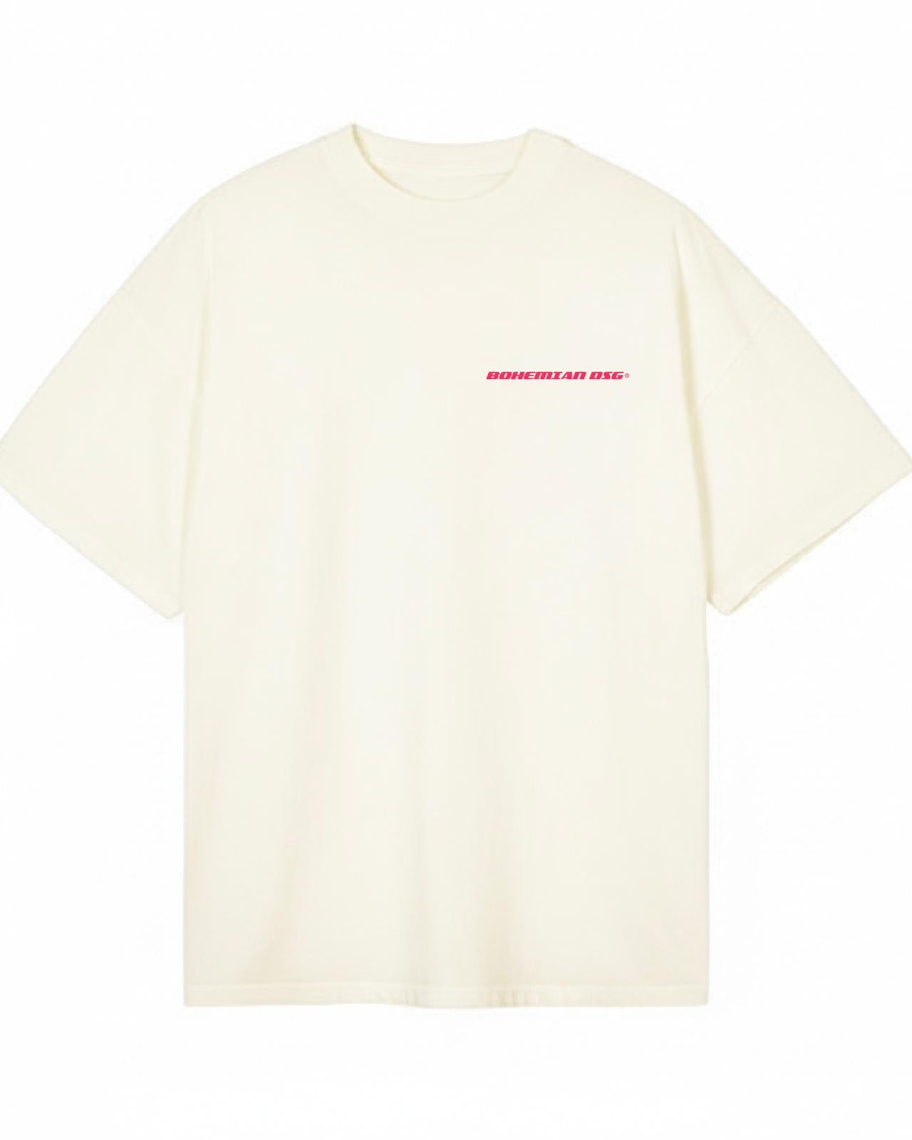 Remera Over BHN Off Rosa