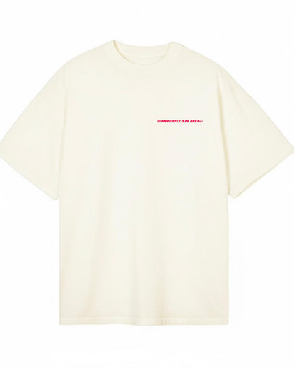 Remera Over BHN Off Rosa