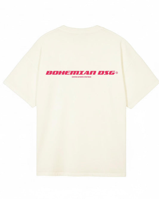 Remera Over BHN Off Rosa