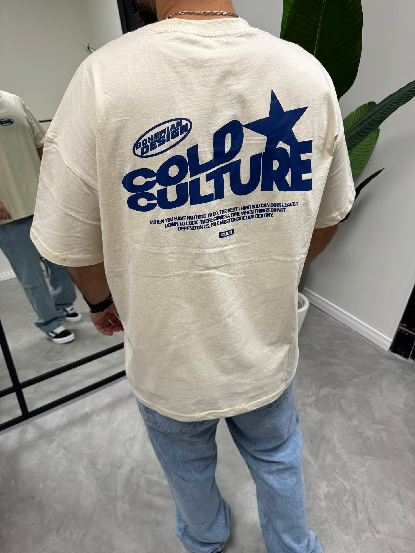 Remera Over Culture Beige