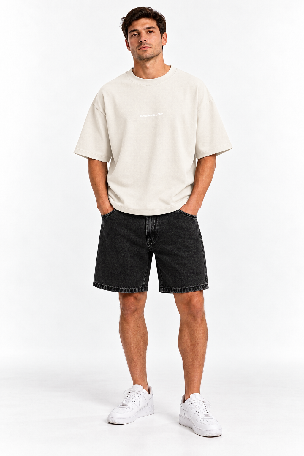 Bermuda Slouchy Black