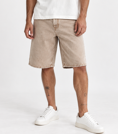 Bermuda BAGGY Pigmentada Beige