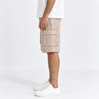 Bermuda BAGGY Cargo Pigmentada Beige