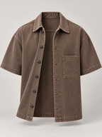 Sobrecamisa Pigmentado Castaña Oscuro