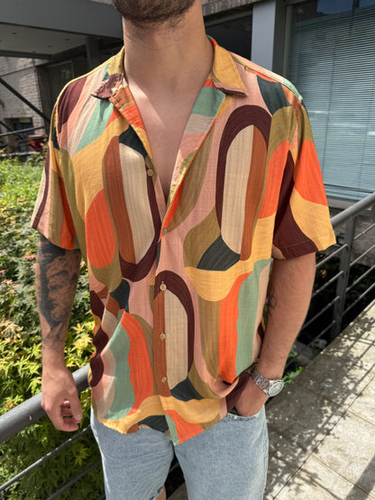 Camisa M/corta Multicolor