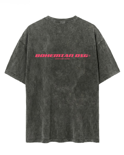 Remera Over Lavada Only Rosa