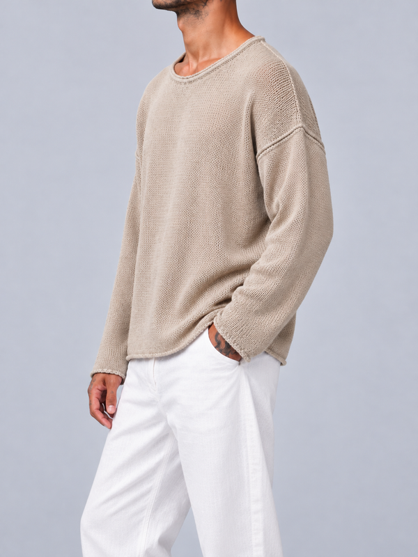 Buzo Tejido Beige