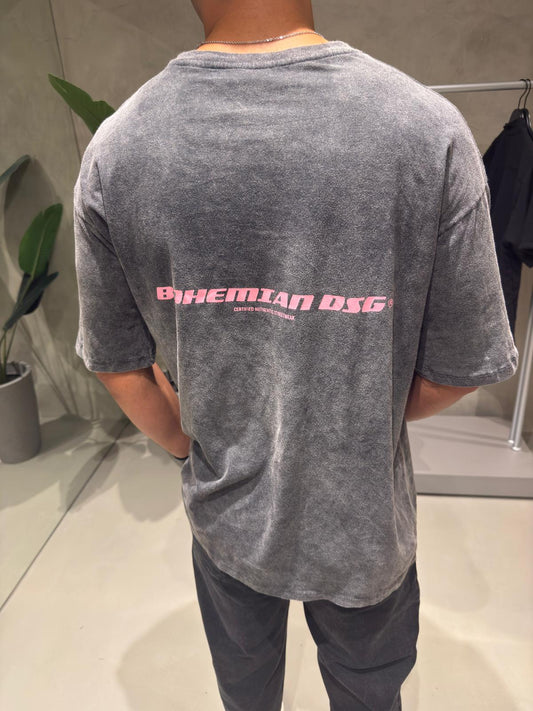 Remera Over Lavada BHN Rosa