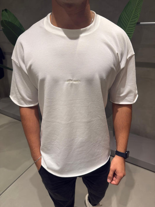 Remera Algodón Pesado BHN White