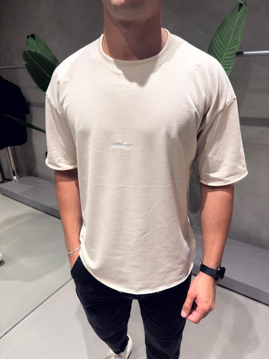 Remera Algodón Pesado BHN Beige