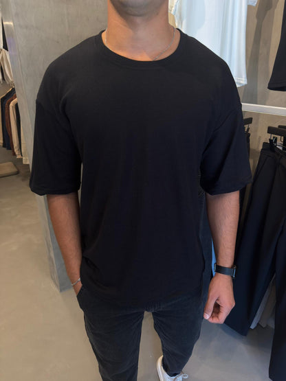 Remera Over Creta Black