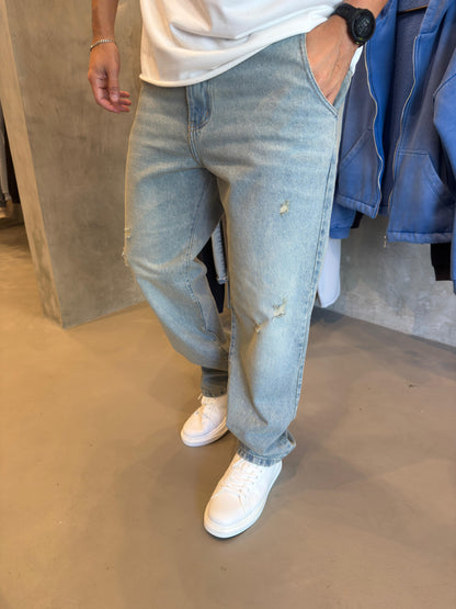 Jean Mom Óxido Roto