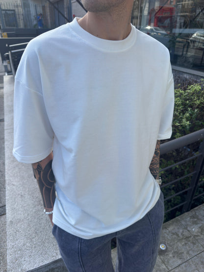 Remera Algodón Pesado White y