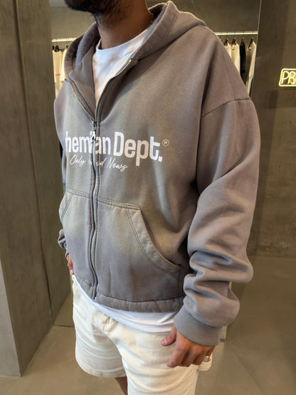 Campera Boxy Good Gris Claro