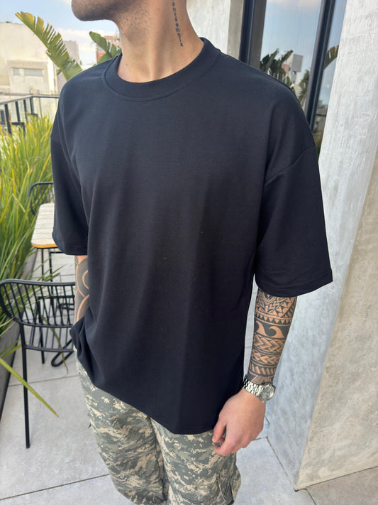 Remera Algodón Pesado Black