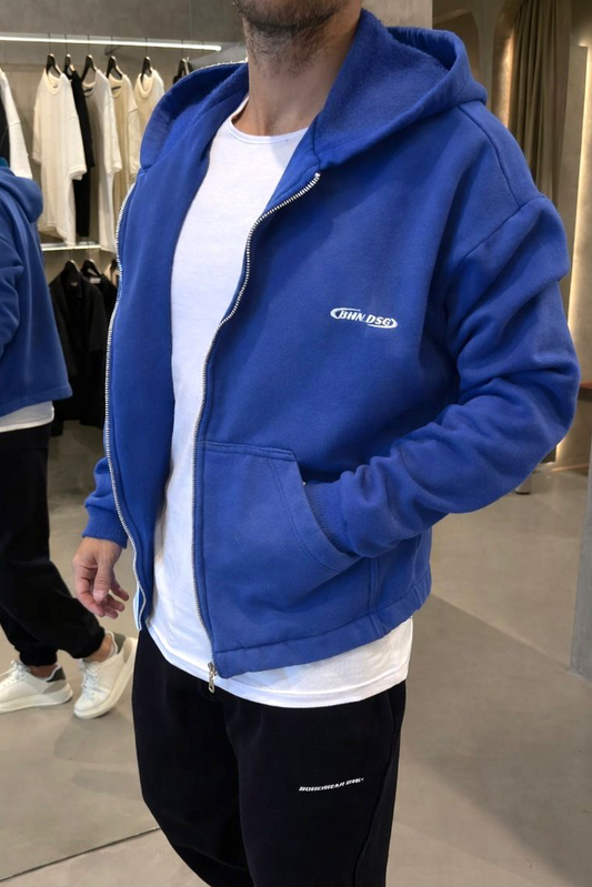 Campera Boxy Lavado Azul