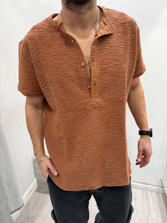 Remera Pesada 3 Botones