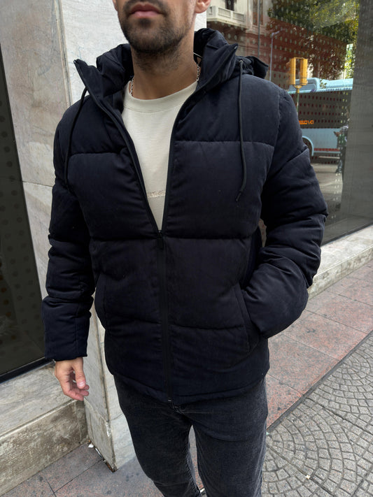 Campera Puffer Gamuza