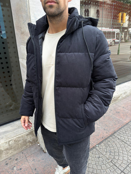 Campera Puffer Gamuza