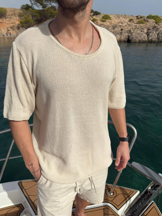 Buzo Tejido Beige