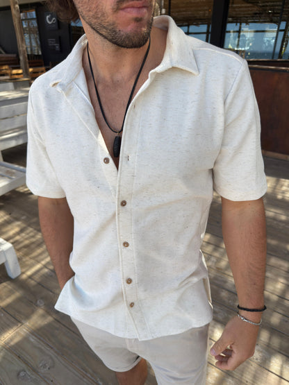 Camisa Waffle Offwhite