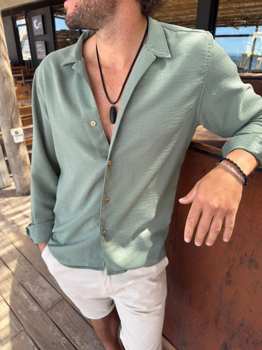 Camisa Fibrana Verde Claro