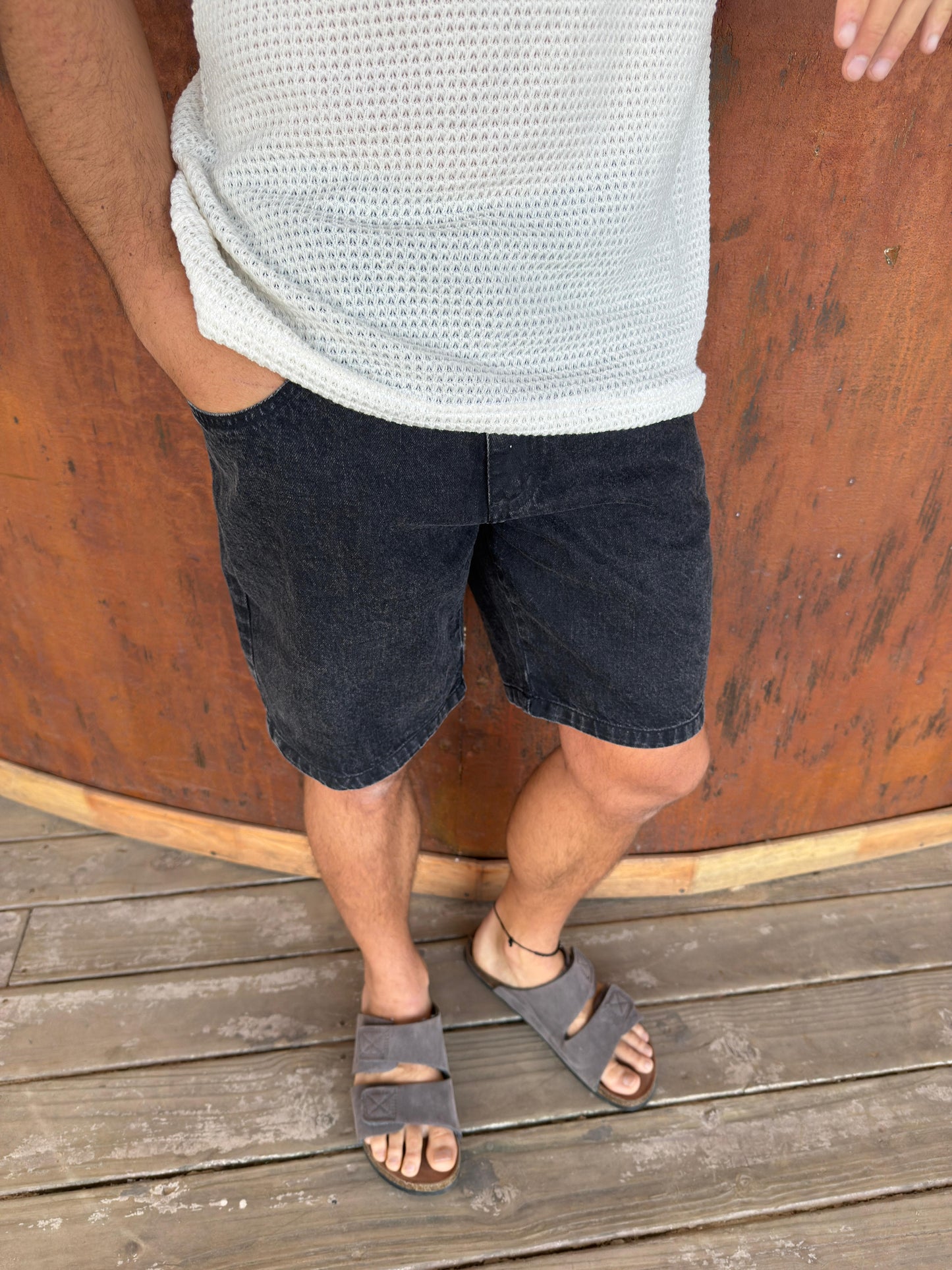 Bermuda Slouchy Black Gastado