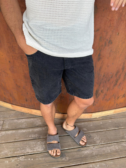 Bermuda Slouchy Black Gastado
