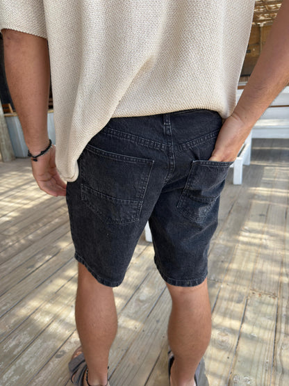 Bermuda Slouchy Black Gastado