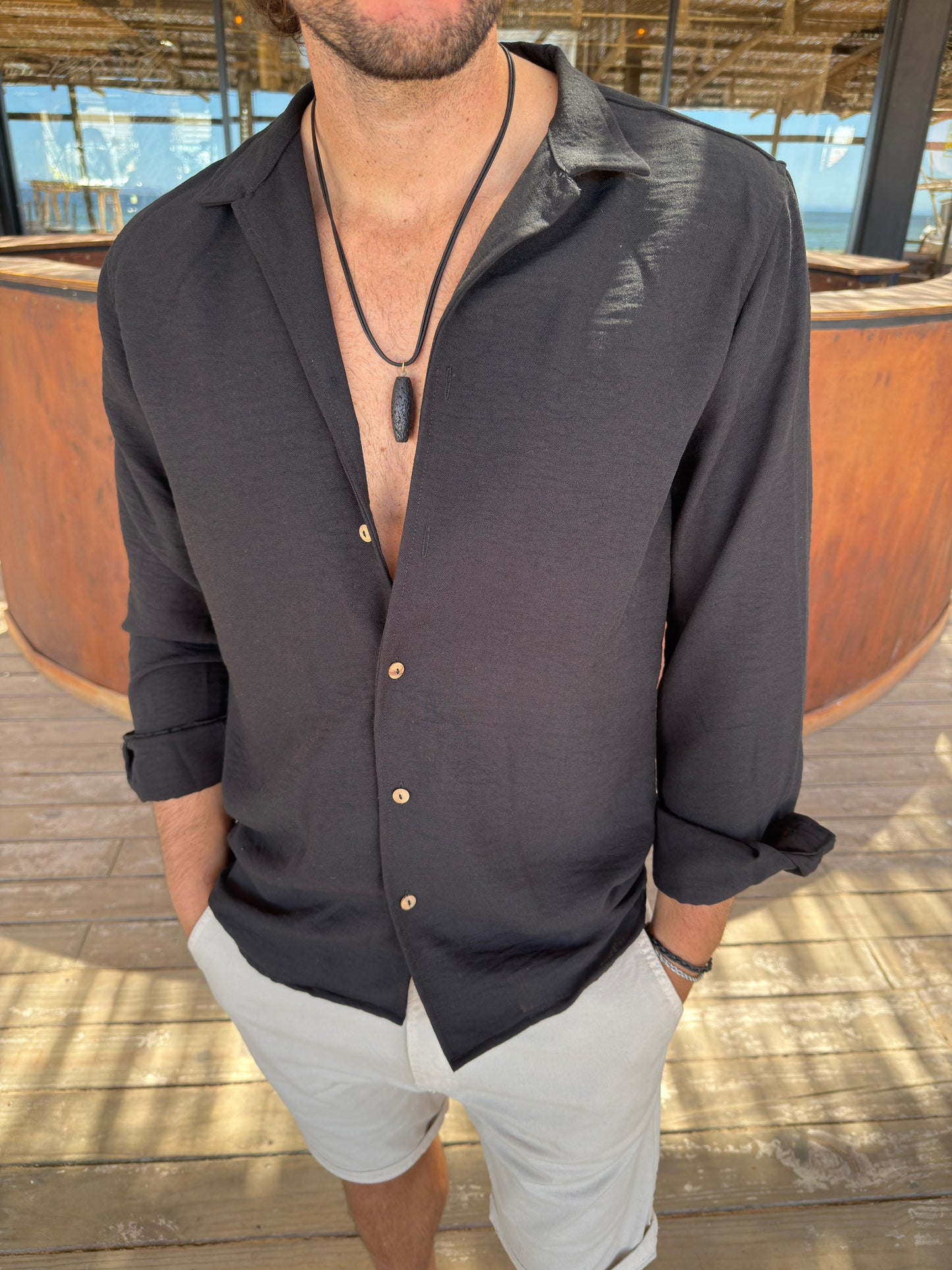 Camisa Fibrana Black