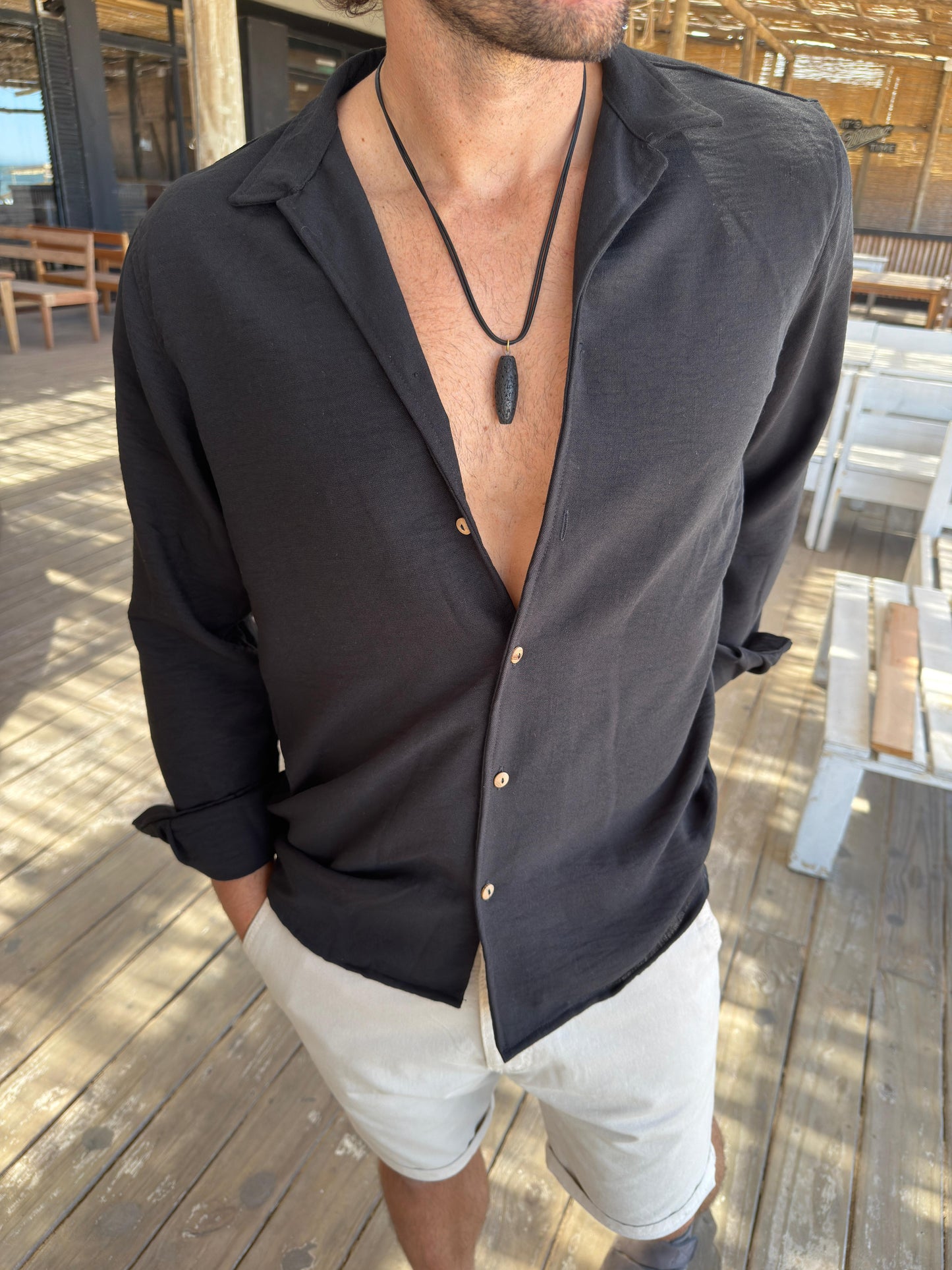 Camisa Fibrana Black