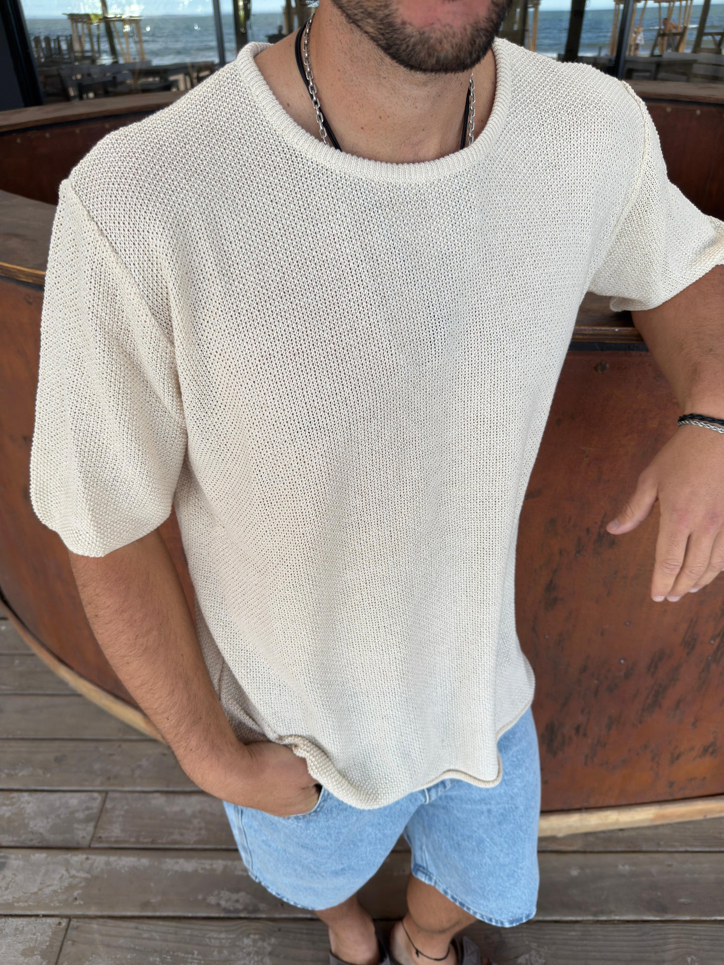 Buzo Tejido Beige