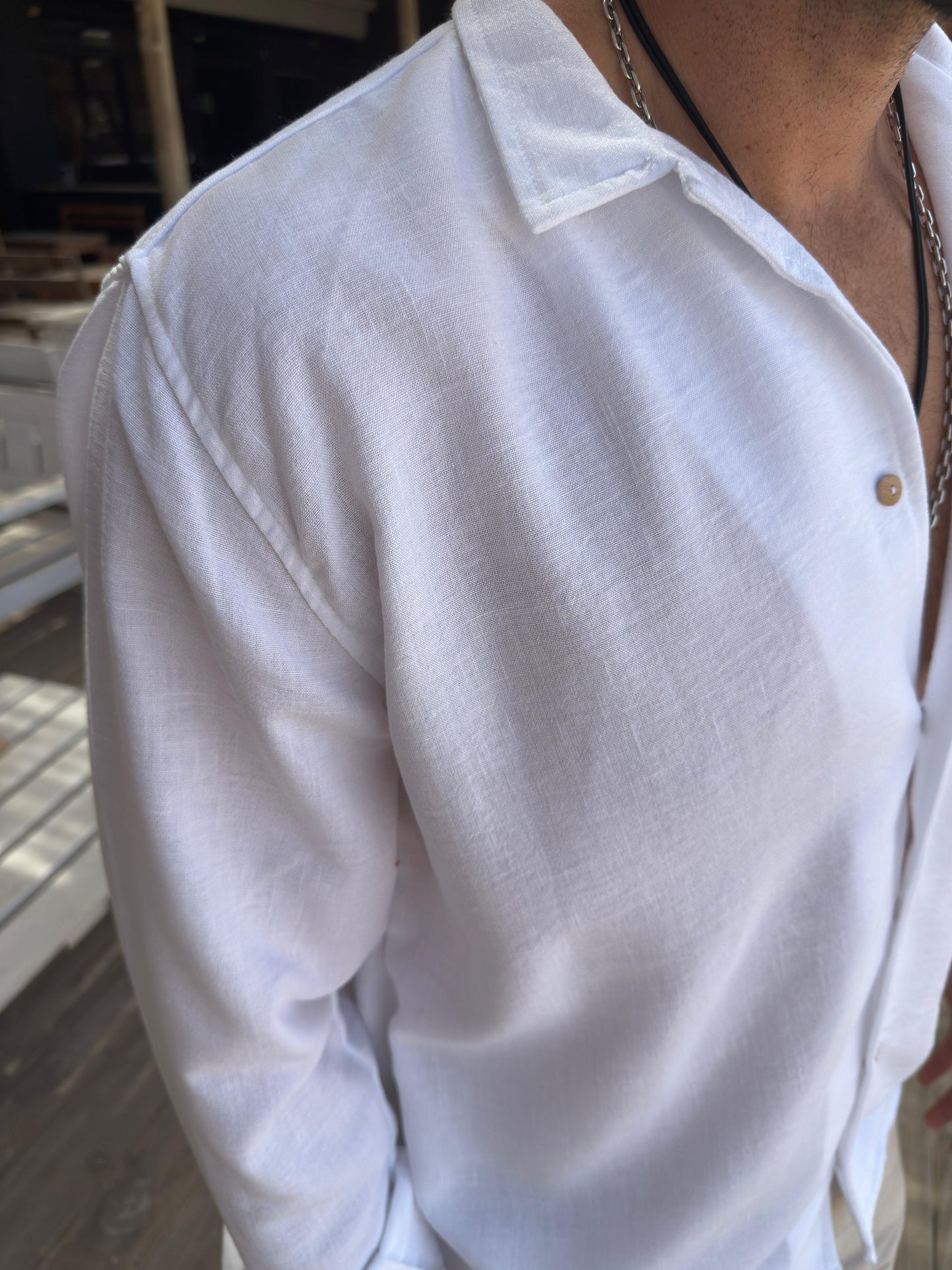 Camisa Fibrana Blanca